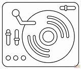 DJ Controller coloring Page  Free Printable Coloring Pages sketch template