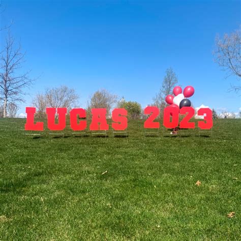 Graduation Yard Letters - Temporary Signs | CraftCuts.com