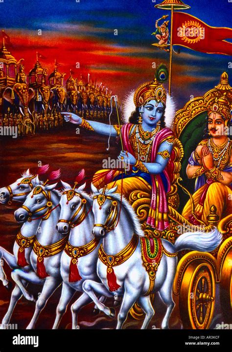 Lord Krishna Arjun On Chariot Mahabrat Painting | ubicaciondepersonas.cdmx.gob.mx