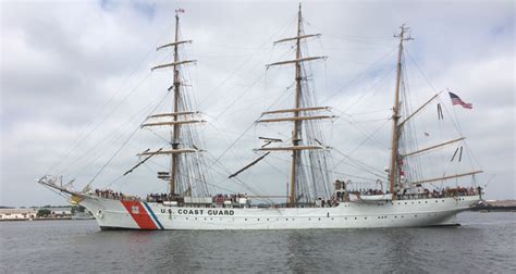 Coast Guard Cutter Eagle Arrives For Final Renovation Phase