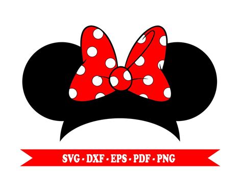 Minnie mouse ears svg bow download SVG EPS DXF PNG PDF