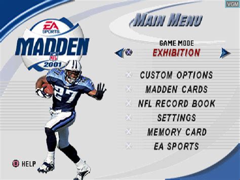 Madden NFL 2001 for Sony Playstation - The Video Games Museum