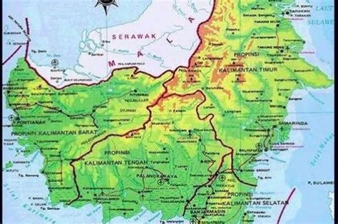 Berikut Ini Kondisi Geografis Pulau Kalimantan Berdasarkan Peta - Riset