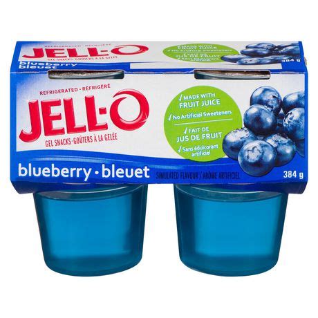 Jell-O Refrigerated Gelatin Snacks, Blueberry | Walmart Canada