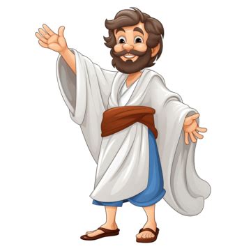 Cartoon Bible Character Apostle Peter, Cartoon, Bible, Character PNG Transparent Image and ...