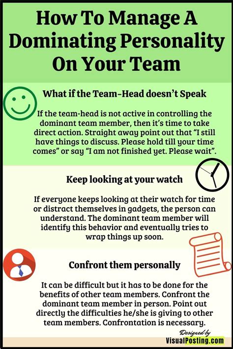 How to Manage a Dominating Personality on Your team | Good leadership skills, Effective ...