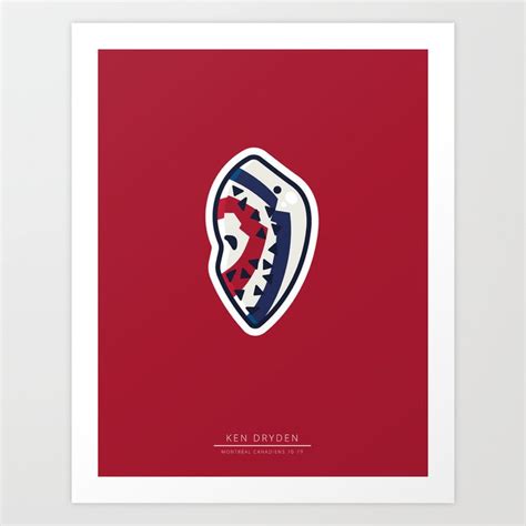 Ken Dryden Mask Art Print by tsbcreative | Society6