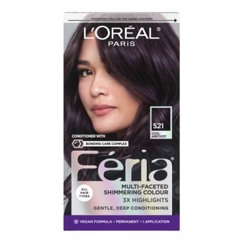 L'Oreal Paris Feria Permanent Hair Color 521 Cool Amethyst, 1.0 ct - Pick ‘n Save