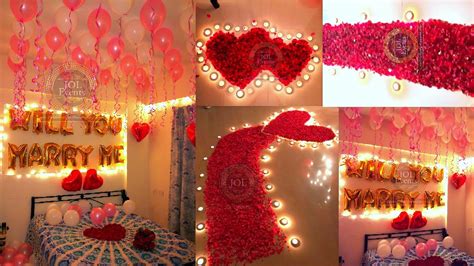 Best Marriage Proposal Ever, Romantic Room Decoration for Wedding Proposal, Balloon Surprise ...