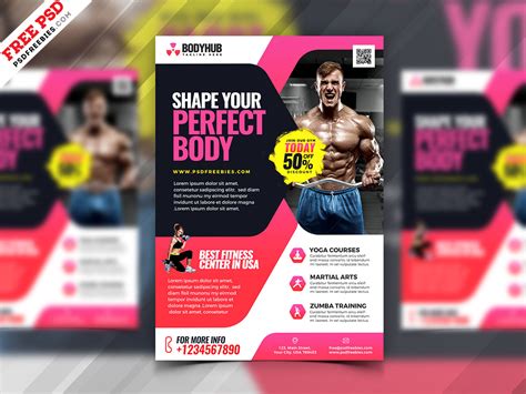 Health and Fitness Gym Flyer PSD Template | PSDFreebies.com