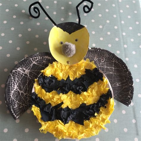 Paper Plate Bumble Bee, A Simple Kids Craft - Blissful Domestication