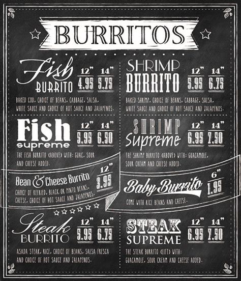 The Menu of Taco del Sol on Behance