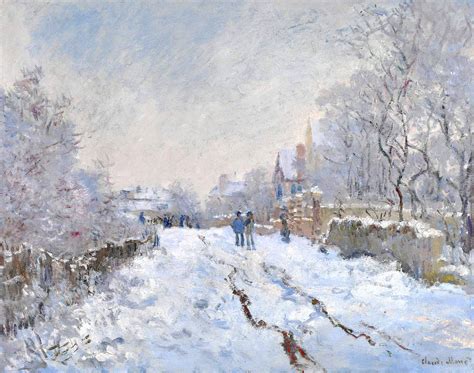 Snow Scene at Argenteuil, 1875 - Claude Monet - WikiArt.org