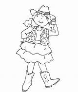 Cowgirl Coloring Pages  Free Printable For Kids sketch template