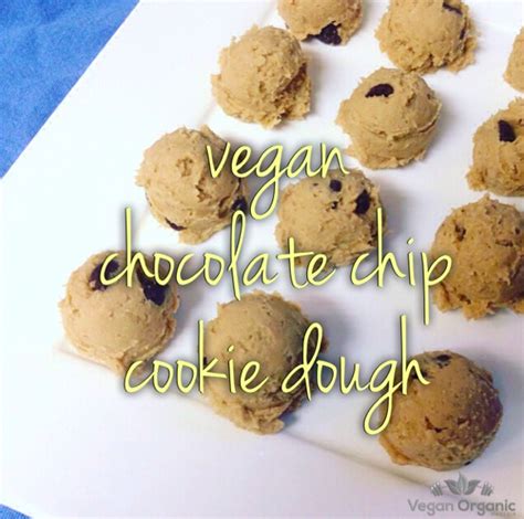 Vegan Chocolate Chip Cookie Dough Balls | Organic Vegan Protein