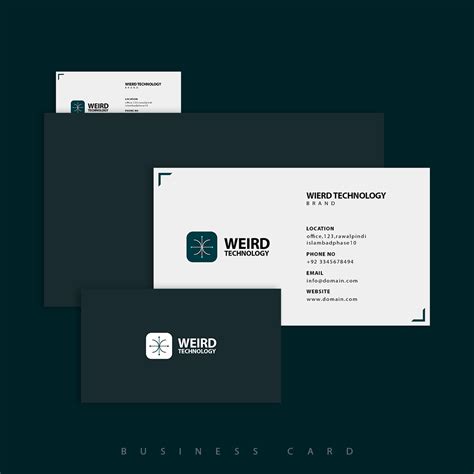 Complete stationery Design | Name Weird Technology on Behance