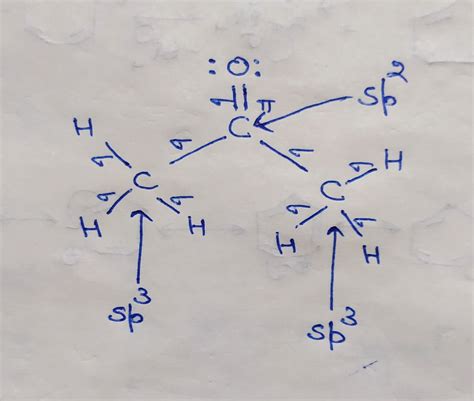 [Solved] Name 2. a. Draw the Lewis structure of acetone, (CH3)2CO (C in the middle, with two C's ...