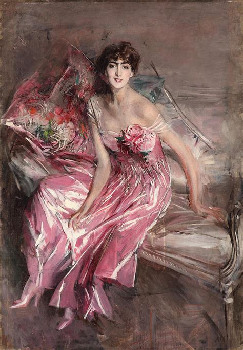 Lady in Pink Painting by Giovanni Boldini - Fine Art America