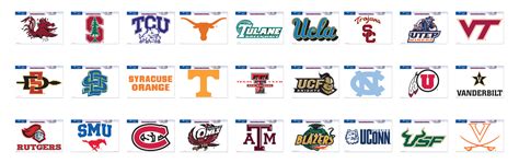 NCAA College Football Cornhole Decals - Custom Corntoss