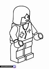 Lego City Doctor coloring Page  Free Printable Pages sketch template