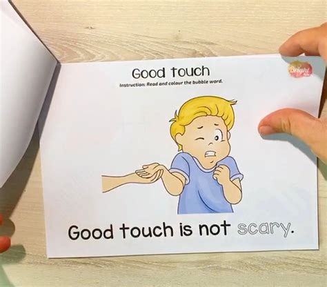 Buy Good Touch, Bad Touch A5 Printable Booklet Child Abuse Prevention ...