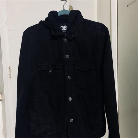 GBG denim black jacket vintage deralique style ... - Depop