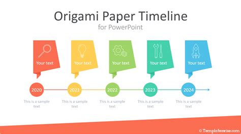 Origami Paper Timeline: Visualize Your Ideas