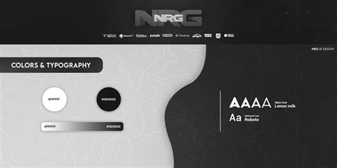 NRG UI Design on Behance