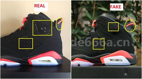 Real Vs Fake Air Jordan 6 Black Infrared- Quick Tips To Identify The Fakes