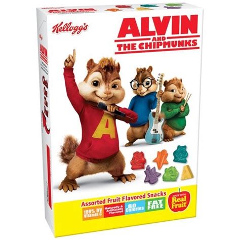 Kellogg's Fruit Snacks Alvin & The Chipmunks Assorted Fruit Flavors - 10ct