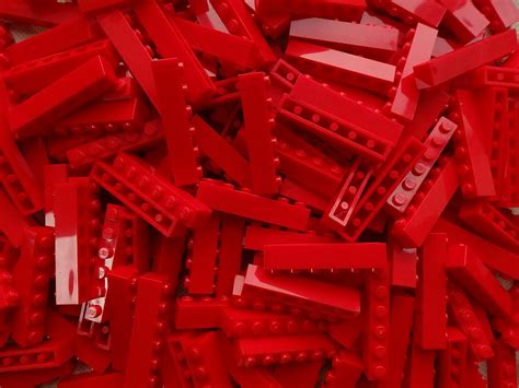 LEGO Bricks: Red 1x6. Part 3009 (X 25): Amazon.co.uk: Toys & Games