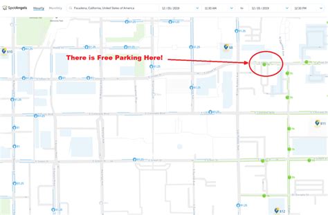 2024: Map of Free Parking in Pasadena, CA - SpotAngels