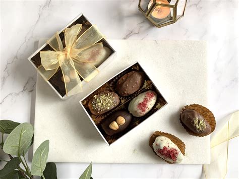 The Mini Chocolate Dates Gift Box - Elate Chocolates and Dates