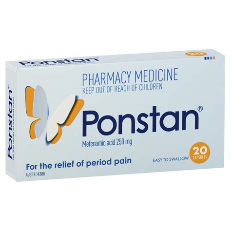 Buy Ponstan Period Pain Relief Capsules (Pack of 20) Online - eMedical