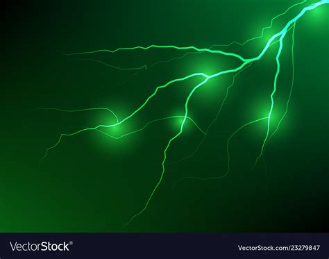 Abstract green lightning effect background Vector Image