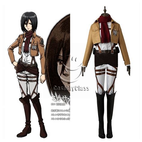 Mikasa Ackerman Cosplay Costume