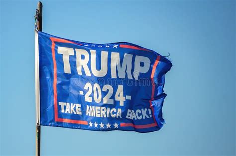 Trump 2024 Flag in Coden Alabama Stock Photo - Image of campaign, coden: 321961464