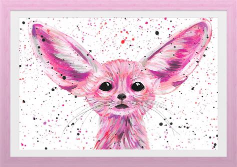 Fennec Fox Art Print Ava Fox Painting From an Original | Etsy