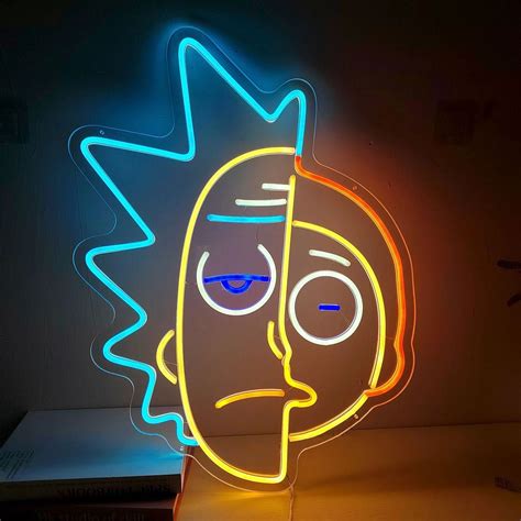 Rick and Morty Cartoon Neon Sign Custom Neon Signs, Led Neon Signs ...