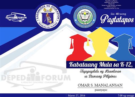 High Quality Tarpaulin Layouts for Bulletin Board (3ft x 2ft) - DepEd Forum