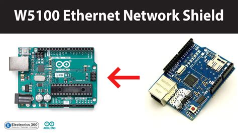 W5100 Ethernet Network Shield with Arduino - Electronics 360