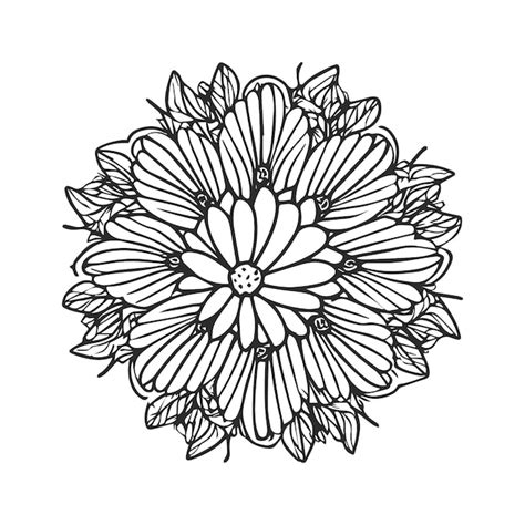 Premium Vector | Flower coloring page vector flower line art white background cute flowers ...