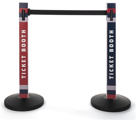 Custom Printed Stanchion Cover | 4 Panel Full-Color Graphics