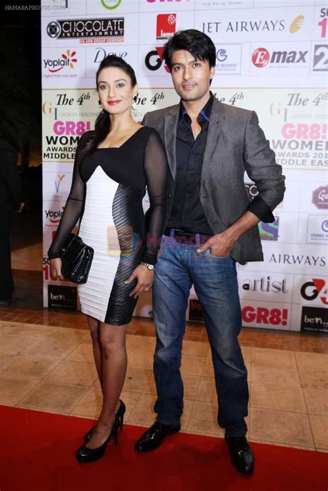 Rati Pandey, Anas Rashid at GR8 Women Awards 2014 in Dubai on 15th Feb 2014 / Rati Pandey ...