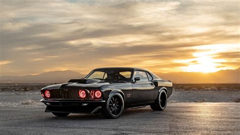 Download Car Black Car Old Car Muscle Car Vehicle Ford Mustang Boss 429 HD Wallpaper