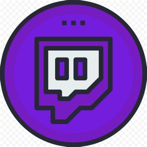 Twitch Purple Round App Icon PNG | Citypng