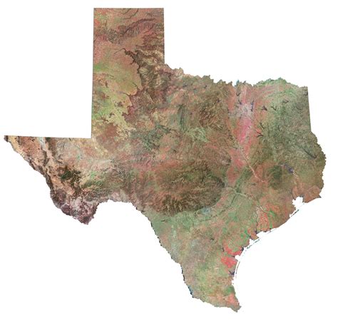 Texas Lakes and Rivers Map - GIS Geography