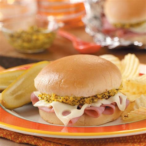 Baked Ham Sandwiches Recipe | Taste of Home