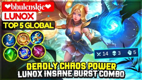 Deadly Chaos Power, Lunox Insane Burst Combo [ Top 5 Global Lunox ] bhulenskie - Mobile Legends ...