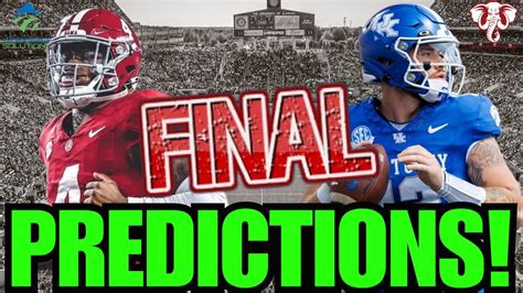 Is Alabama Vs Kentucky a Trap Game? FINAL Predictions! - Win Big Sports